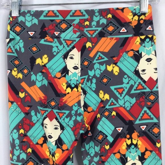 LulaRoe Disney Pocahontas Leggings Womens One Size Aztec Colorful Butter Soft - Picture 5 of 7